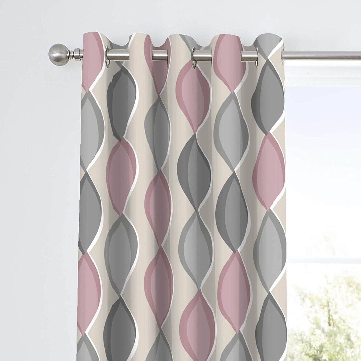 Lennox Blush Eyelet Curtains