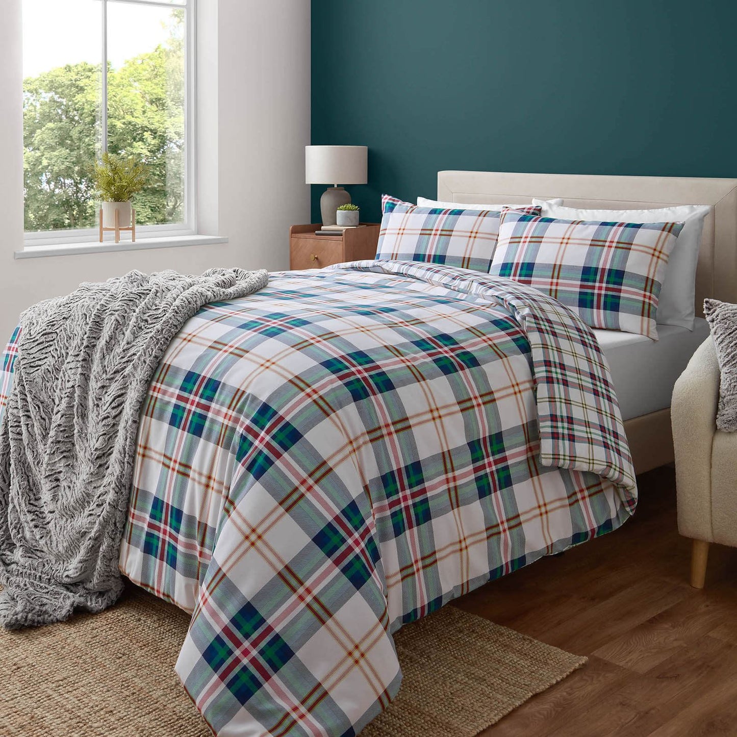 Kelso Check Green Duvet Cover Set