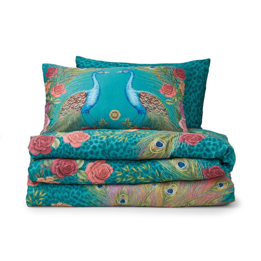 Xanadu Peacock Teal Duvet Cover Set