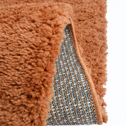 Snug Terracotta Plain Rug