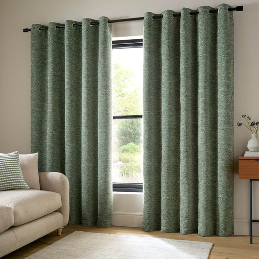 catherine-lansfield-chunky-boucle-lined-eyelet-curtains-two-panels-green