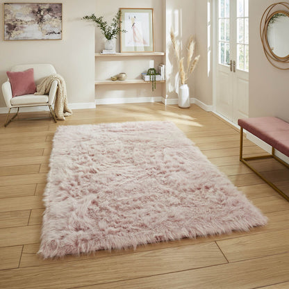 Polar Plush Rose Soft Shaggy Rug