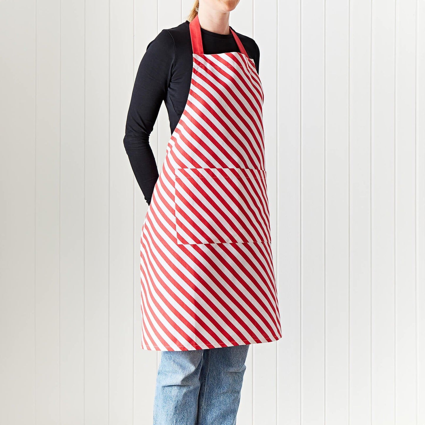 Christmas Candy Cane Red Apron