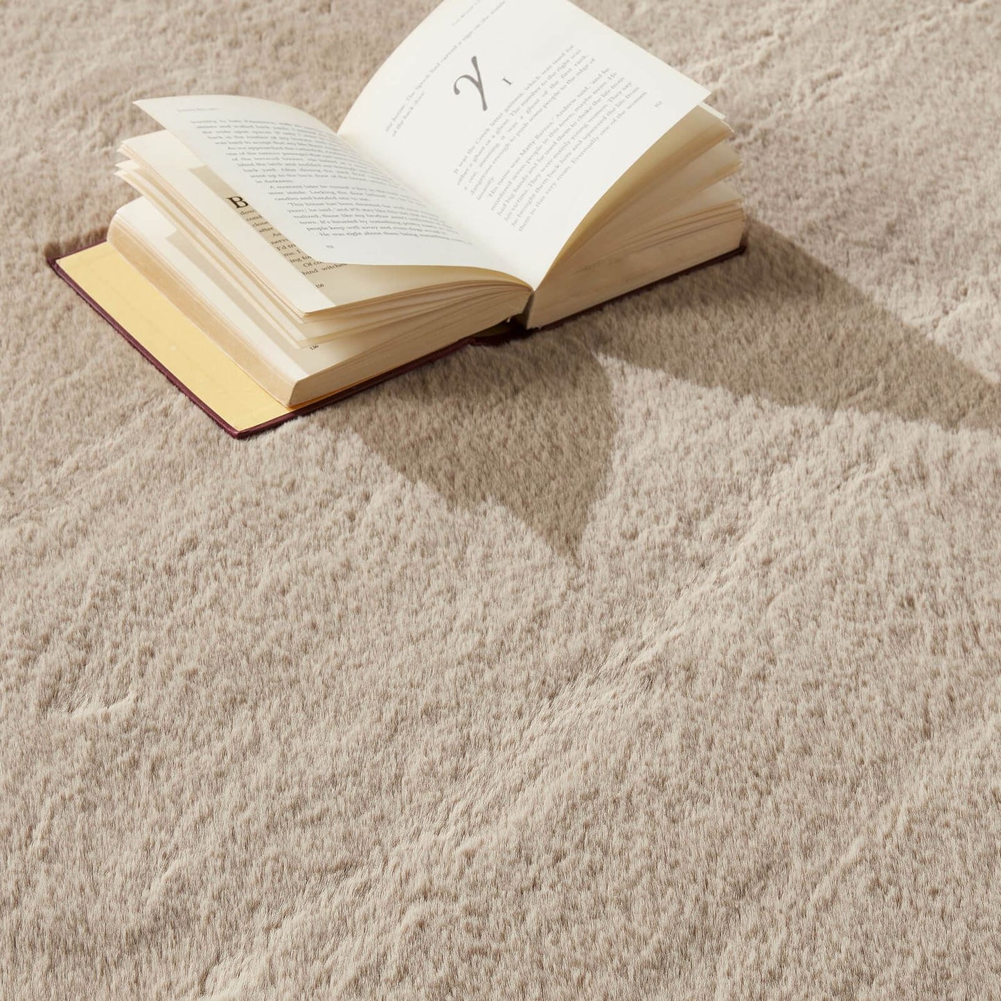 Washable Faux Fur Natural Rugs