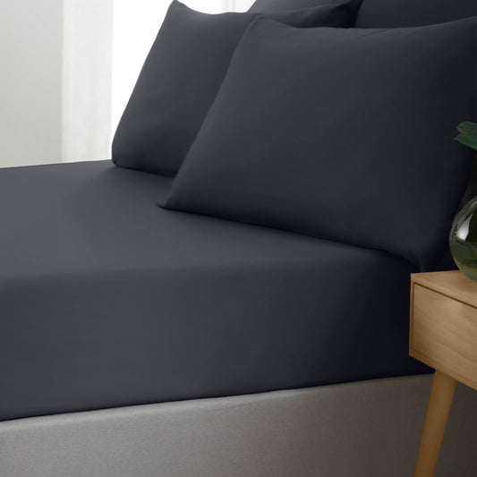 catherine-lansfield-non-iron-bed-linen-fitted-sheet-black