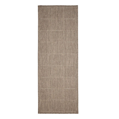 Flatweave Gel Border Natural Rug
