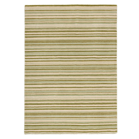 Origins Fine Stripes Green Rug - 120 x 170cm (4ft 0" x 5ft 7")