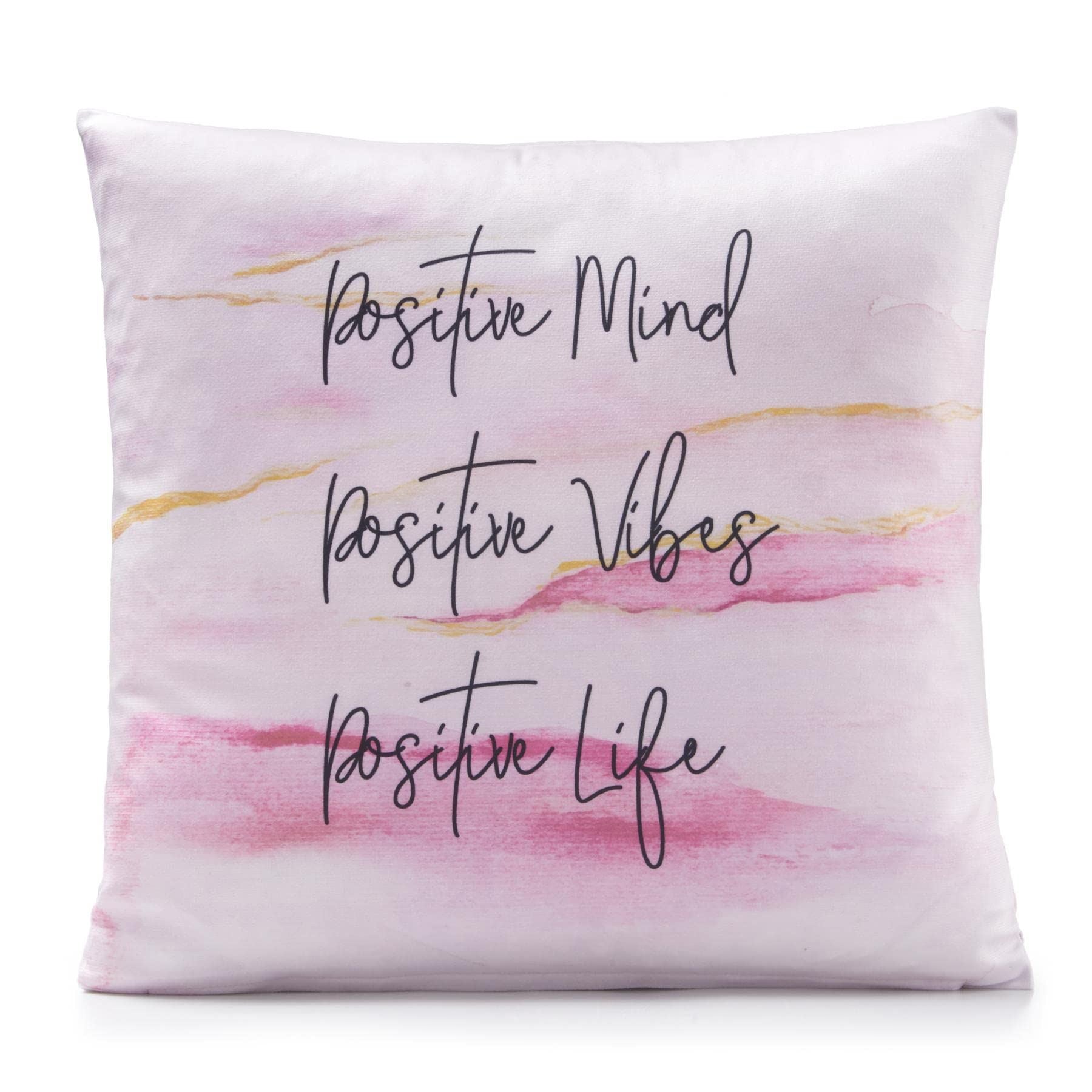 Velvet Printed Positive Cushion Cover