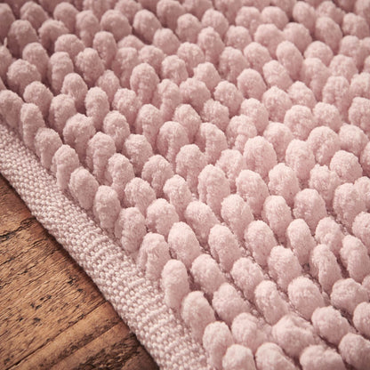 Aspen Bobble Pink Bath Runner - 50x120 cm