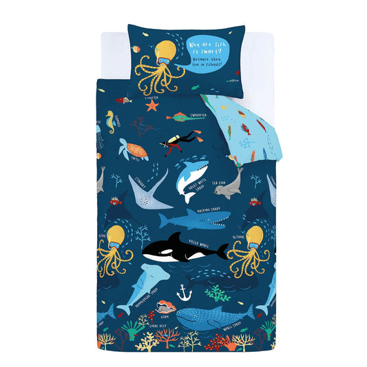 Ocean Life Navy Duvet Set