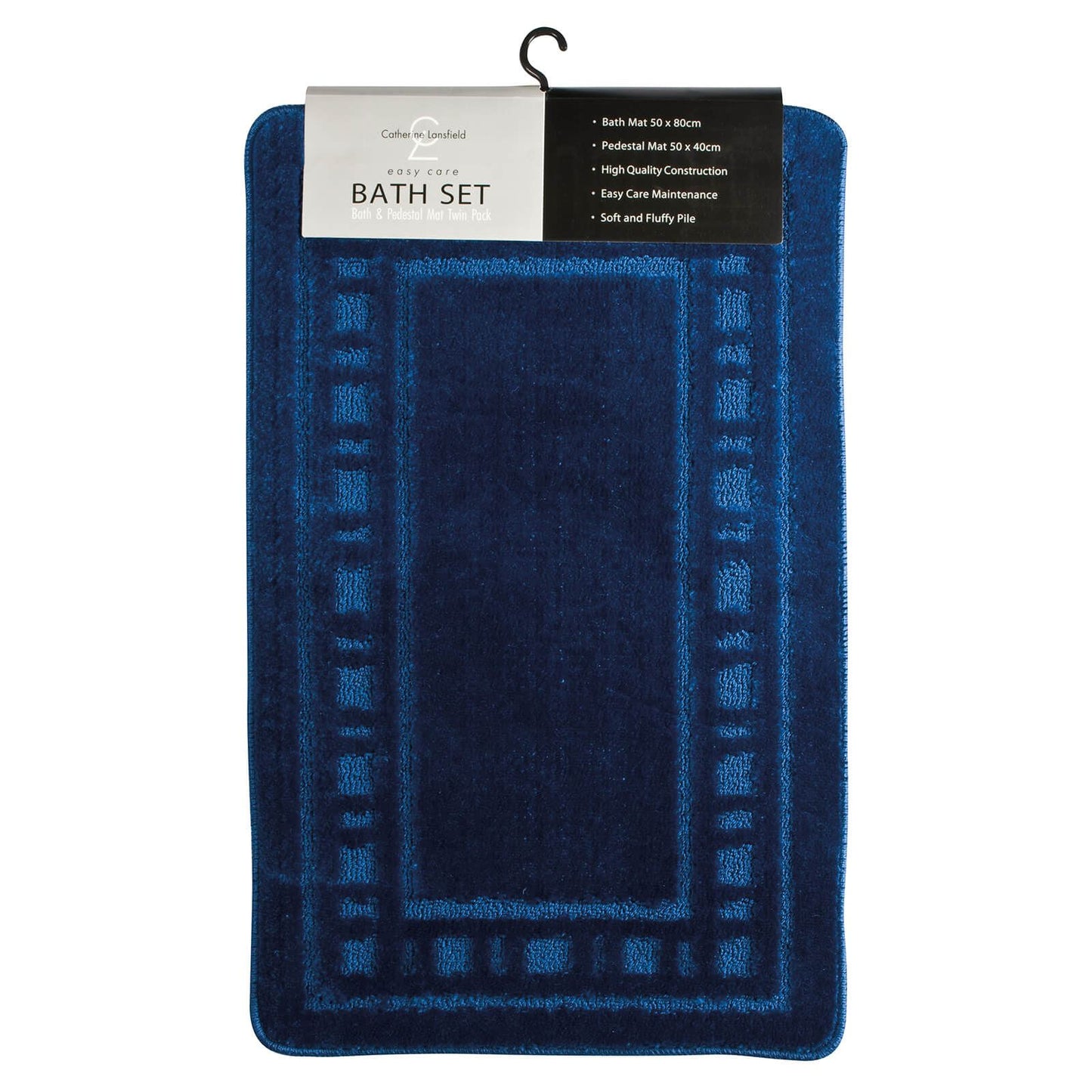 Armoni Navy Bath Pedestal Mat