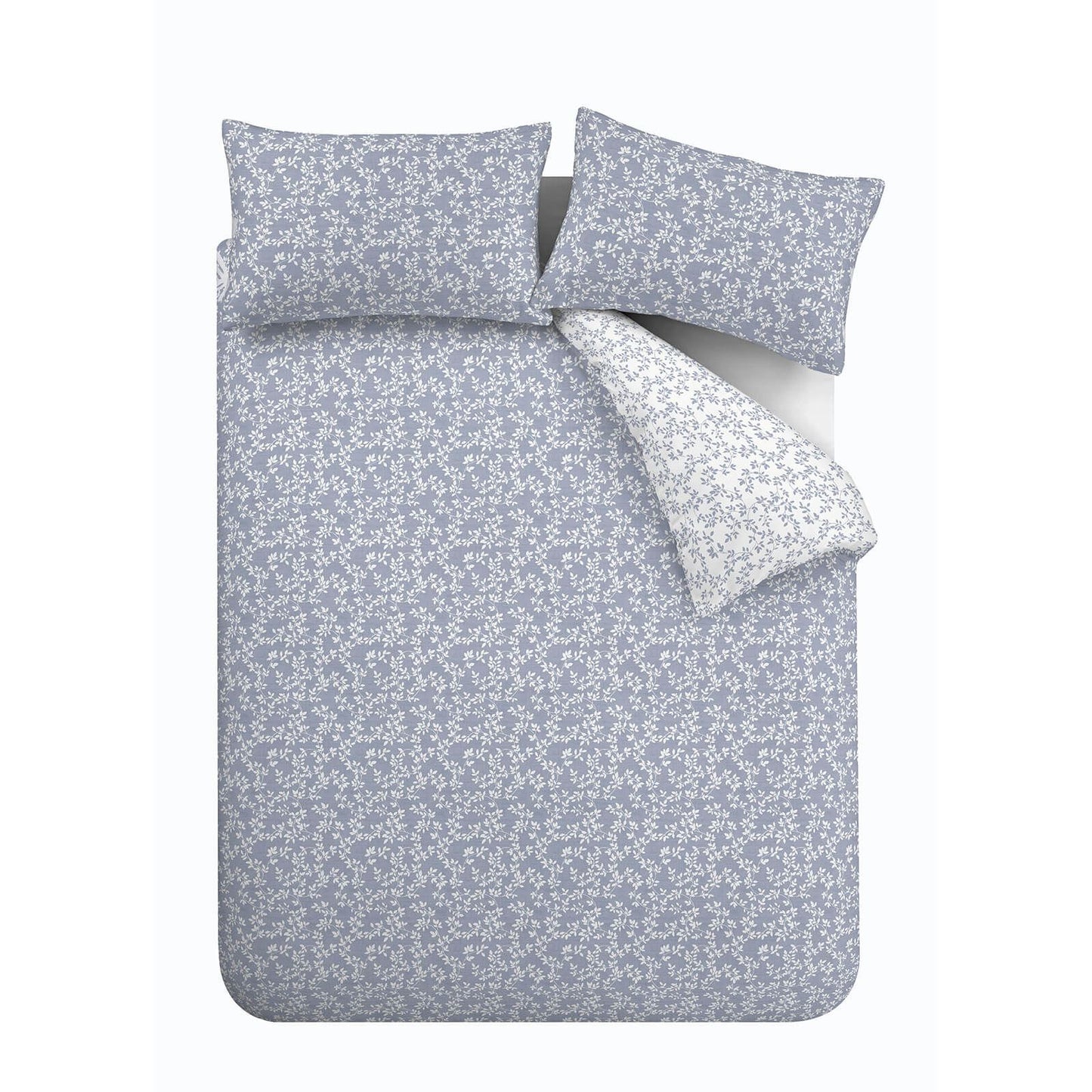 Shadow Leaves French Blue Duvet Cover Set