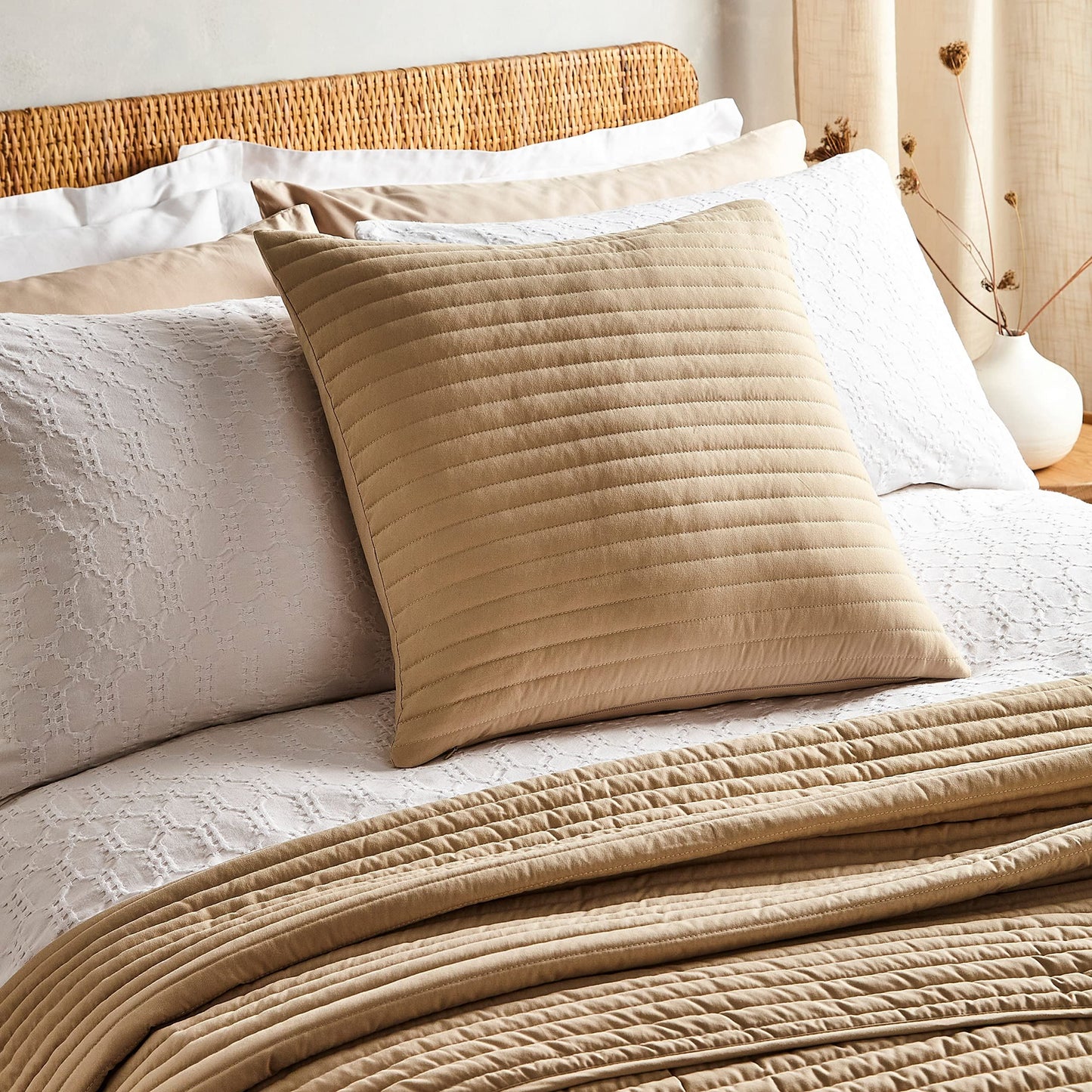 Fine Linens Living Natural Filled Cushion