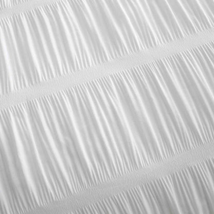 Seersucker White Duvet Set