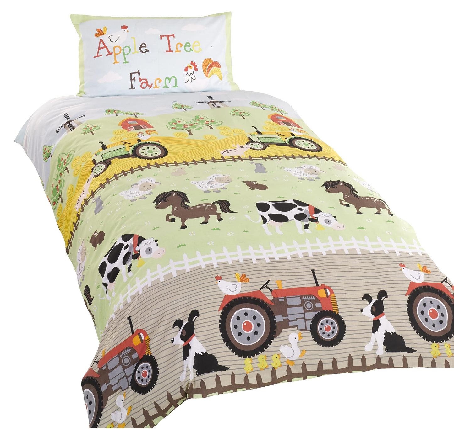 Apple Tree Multi Farm Duvet Set