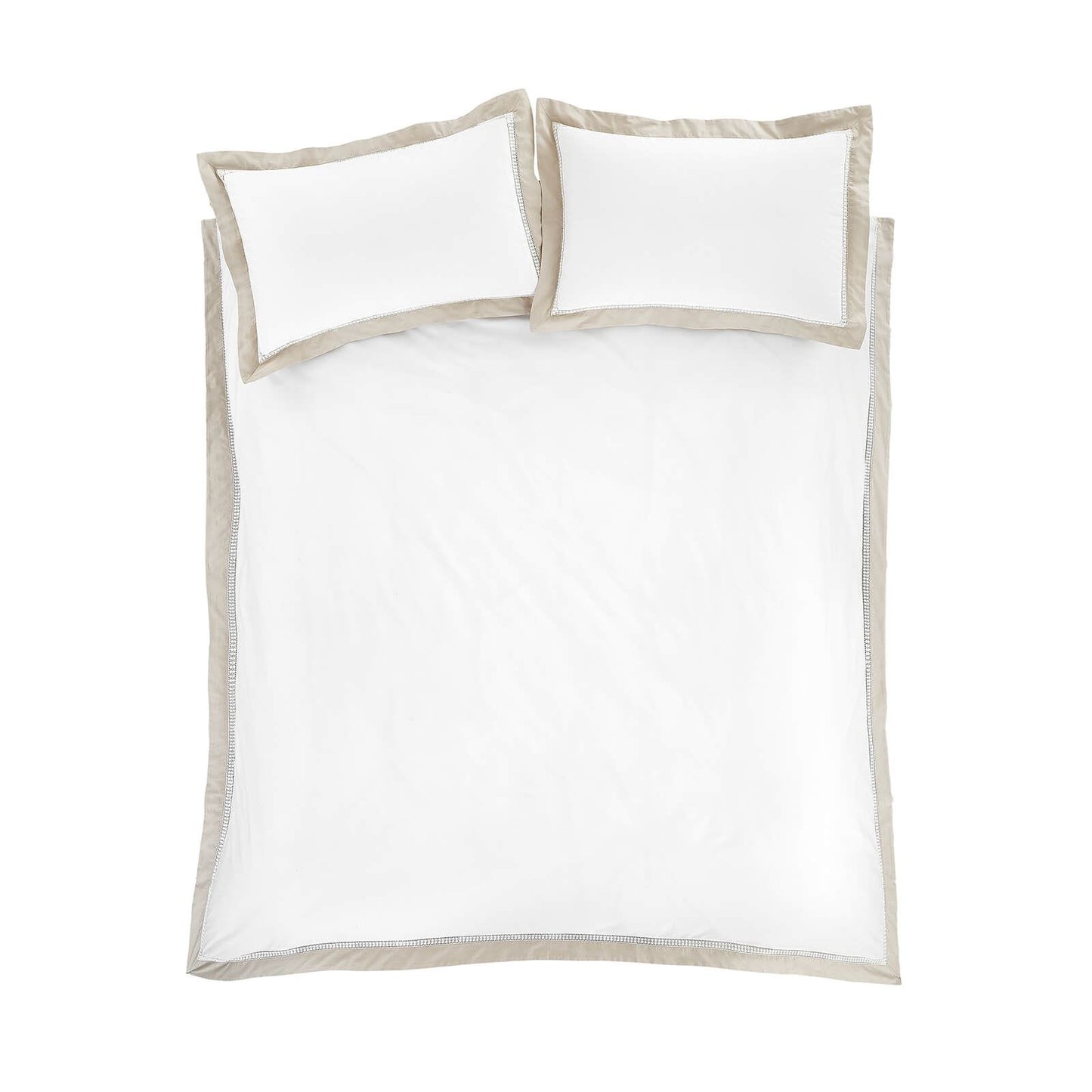 Oxford Lace Natural Duvet Cover Set