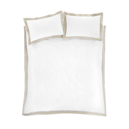 Oxford Lace Natural Duvet Cover Set