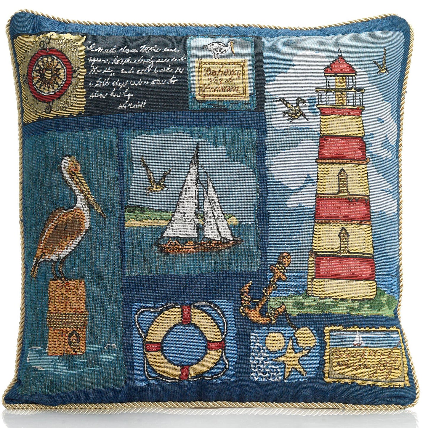 Tapestry Pelican Cushion Cover