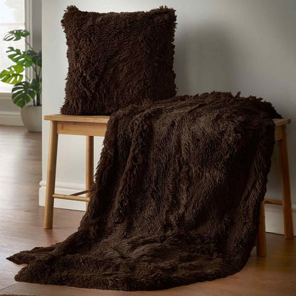 Cuddly Chocolate Blanket Throw