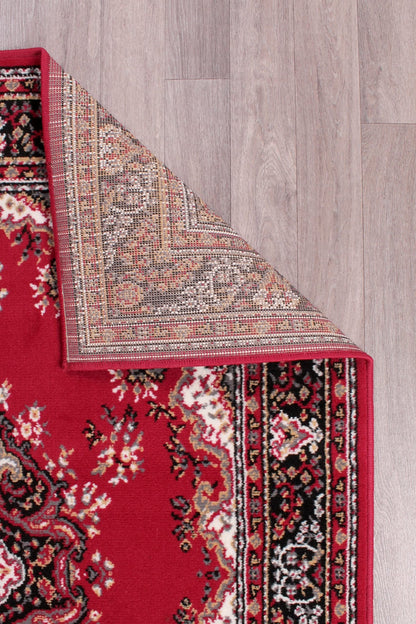 Traditional Poly Lancashire Red Rugs