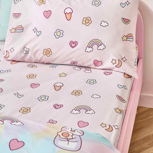 Forever Together Pastel Fitted Sheet