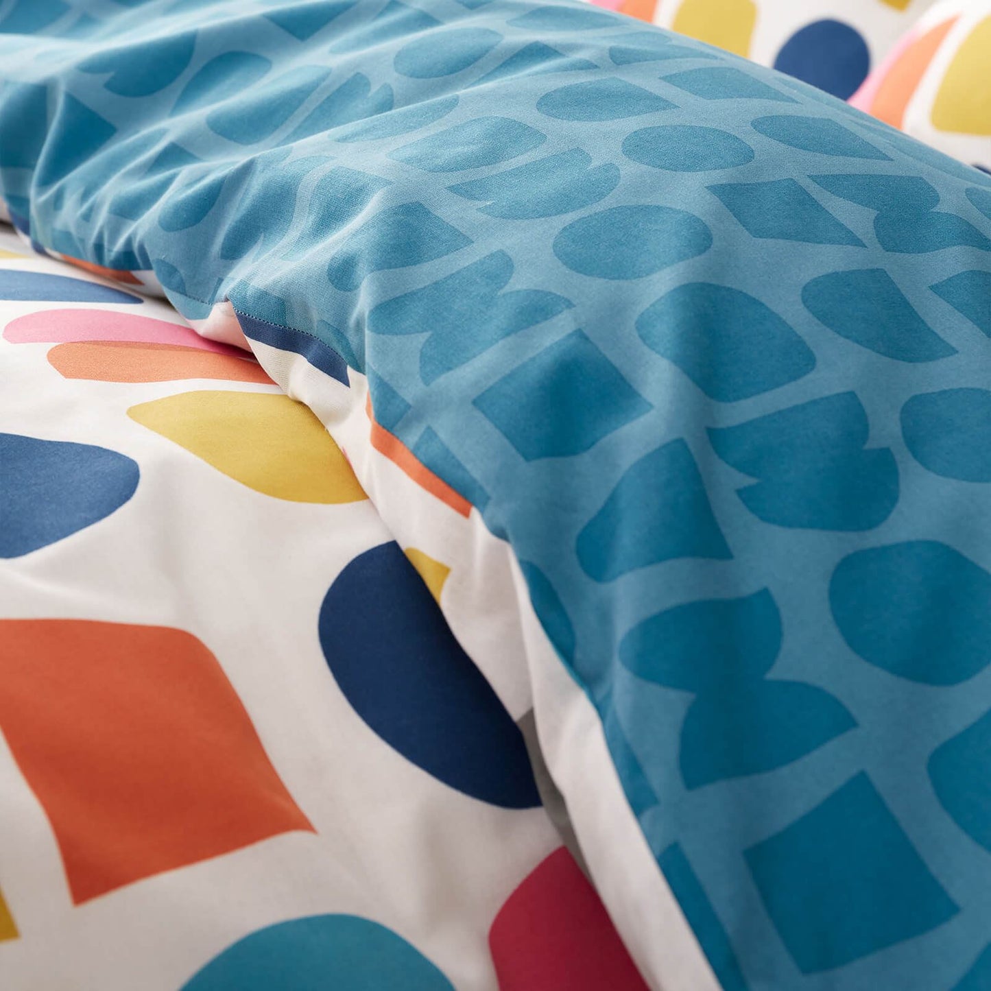 Connect Geo Teal Duvet Cover Set