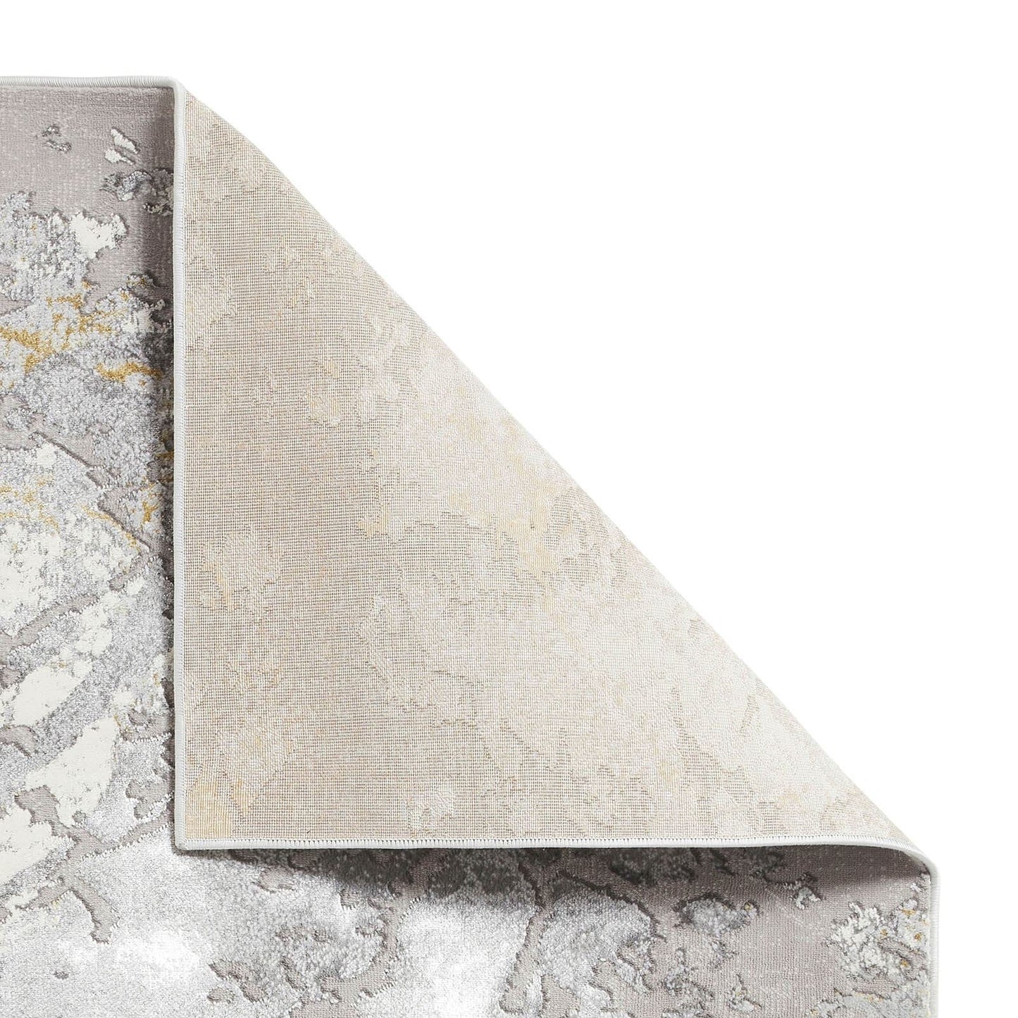 Apollo 2677 Grey/Gold Modern Rug