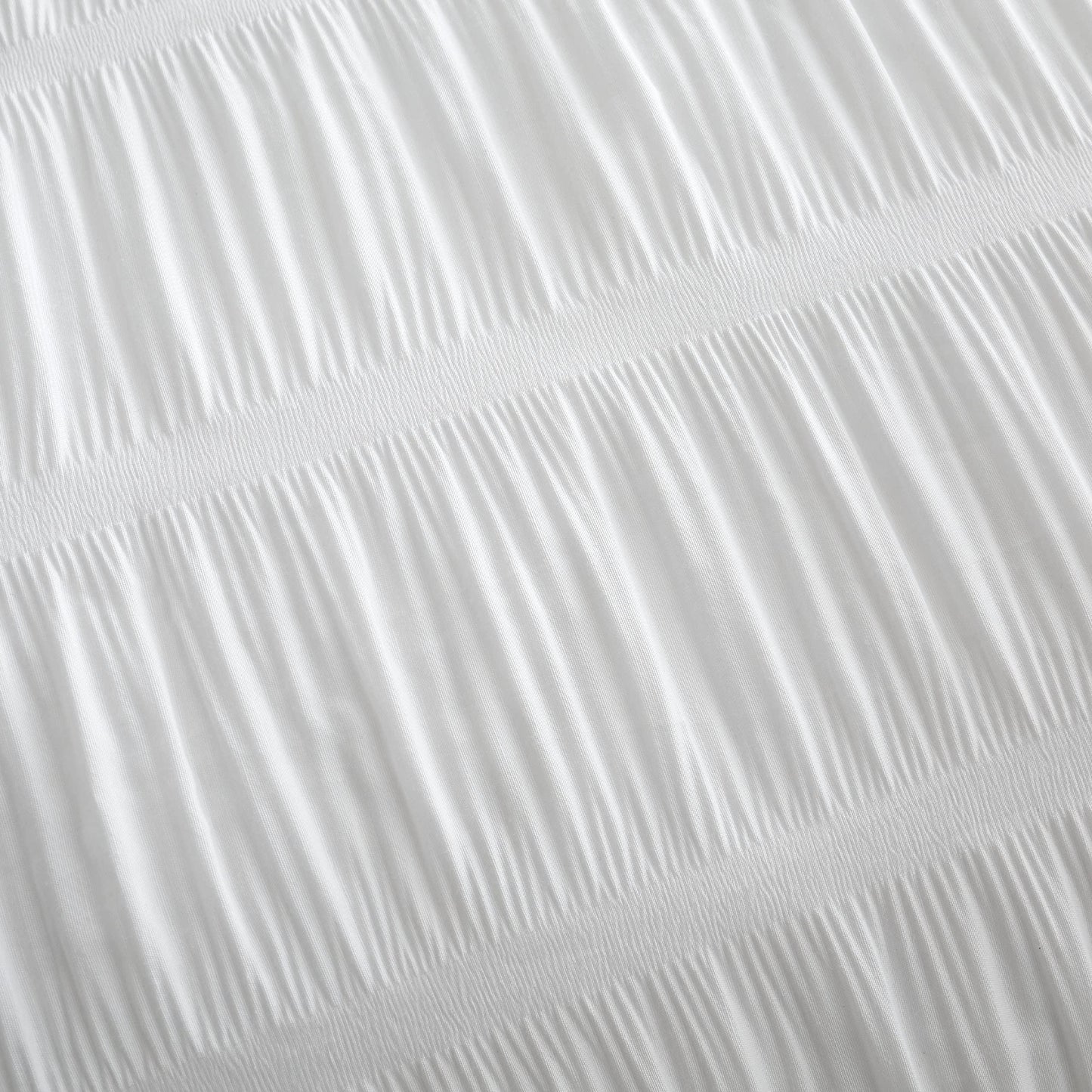 Seersucker White Duvet Set