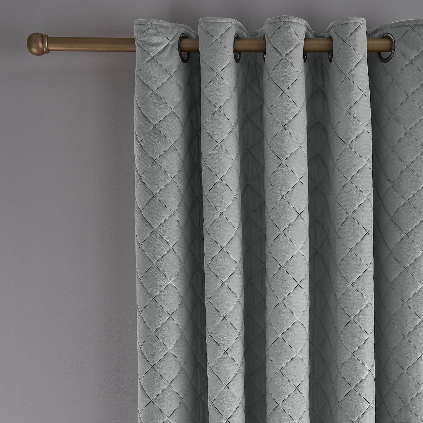 So Soft Luxe Silver Eyelet Curtains