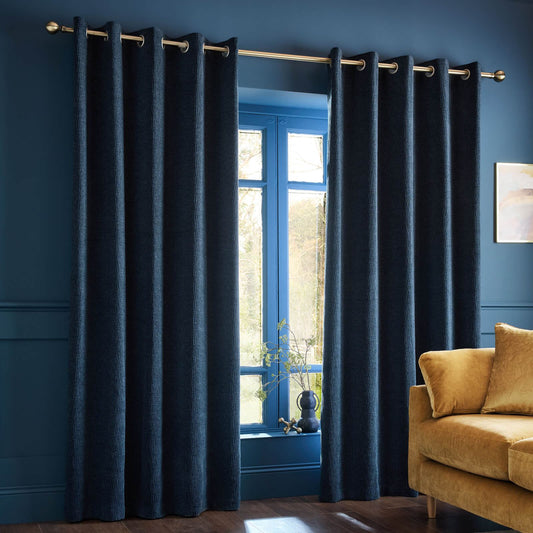 catherine-lansfield-crinkle-chenille-lined-eyelet-curtains-two-panels-blue