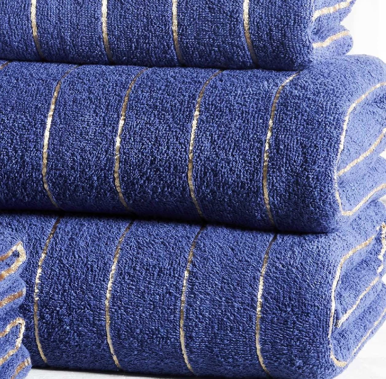 Sandringham Navy/Gold Hand Towel