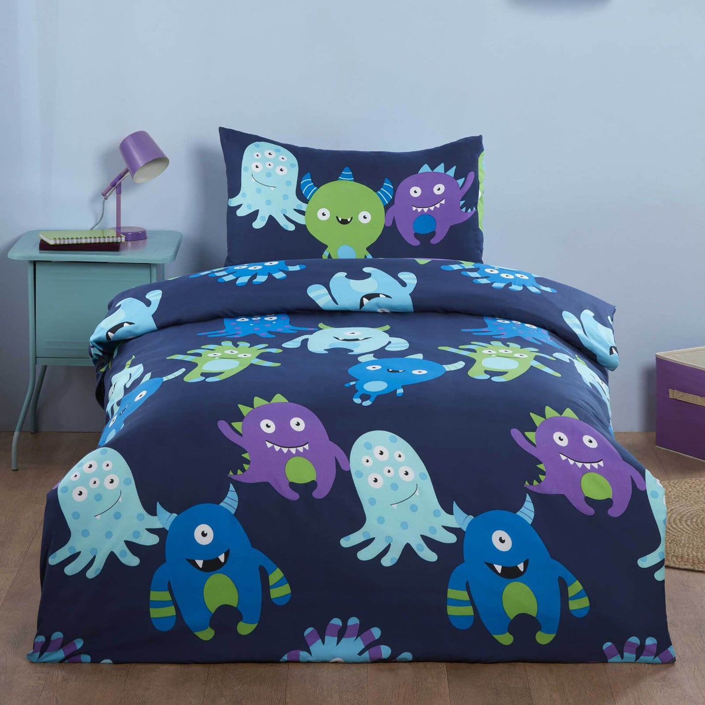 Monsters Multi Micro Fiber Duvet Set