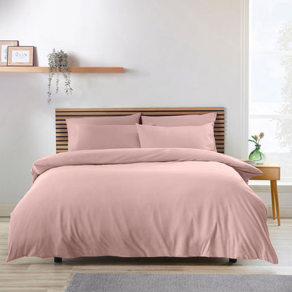 Catherine Lansfield So Soft Non Iron Blush Pink Duvet Cover Set