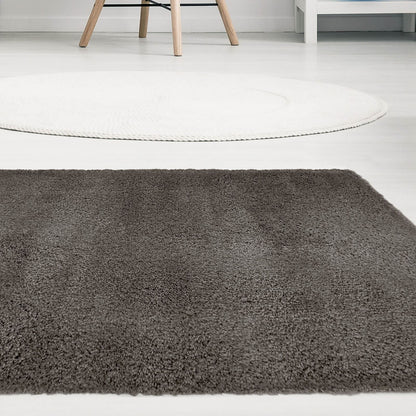 Snug Charcoal Plain Rug