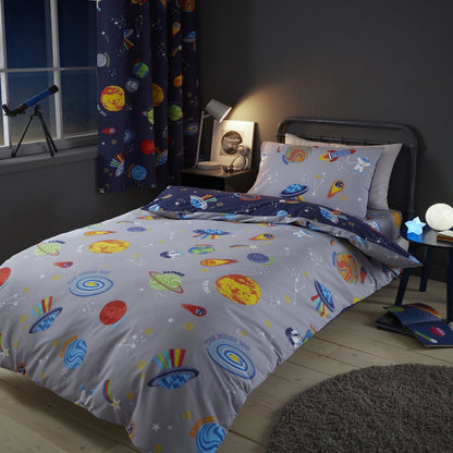 Lost In Space Blue Kids Duvet Set