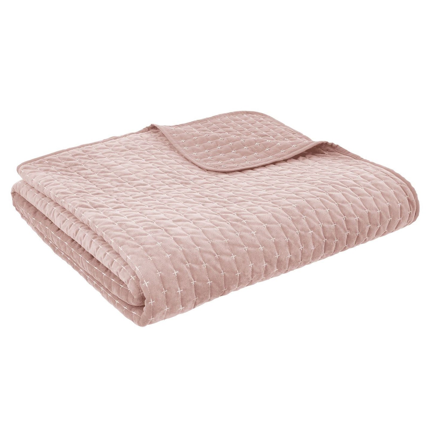 Bianca Attica Velvet Pink Bedspread - 240x260cm