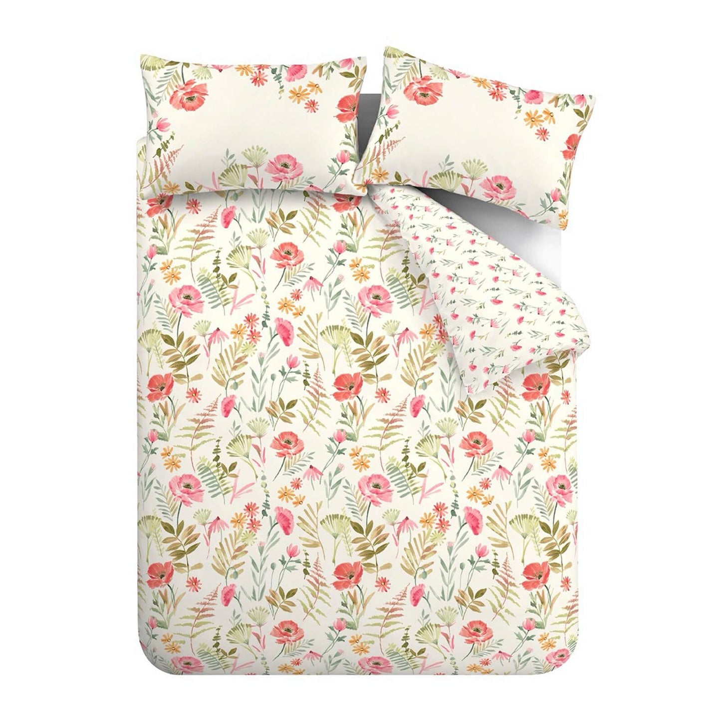 Ella Poppy Cream Duvet Cover Set