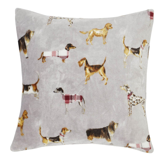 Country Dogs Natural Filled Cushion