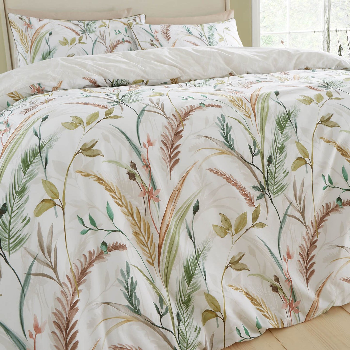 Ornamental Grasses Natural Duvet Cover Set