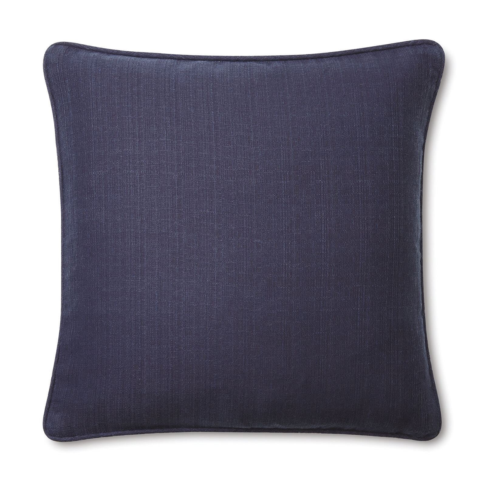 Textured Blackout Navy Filled Cushion