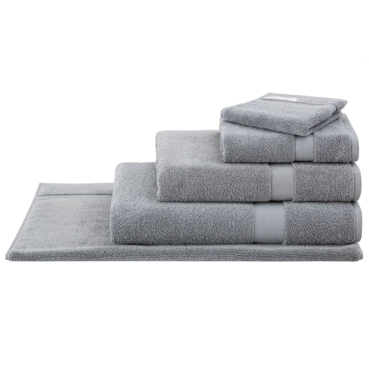 Organic Cotton Eden Blue Shadow Bath Towel