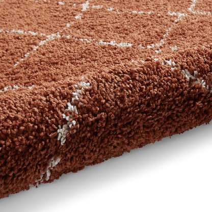 Boho 5413 Rust Berber Rug