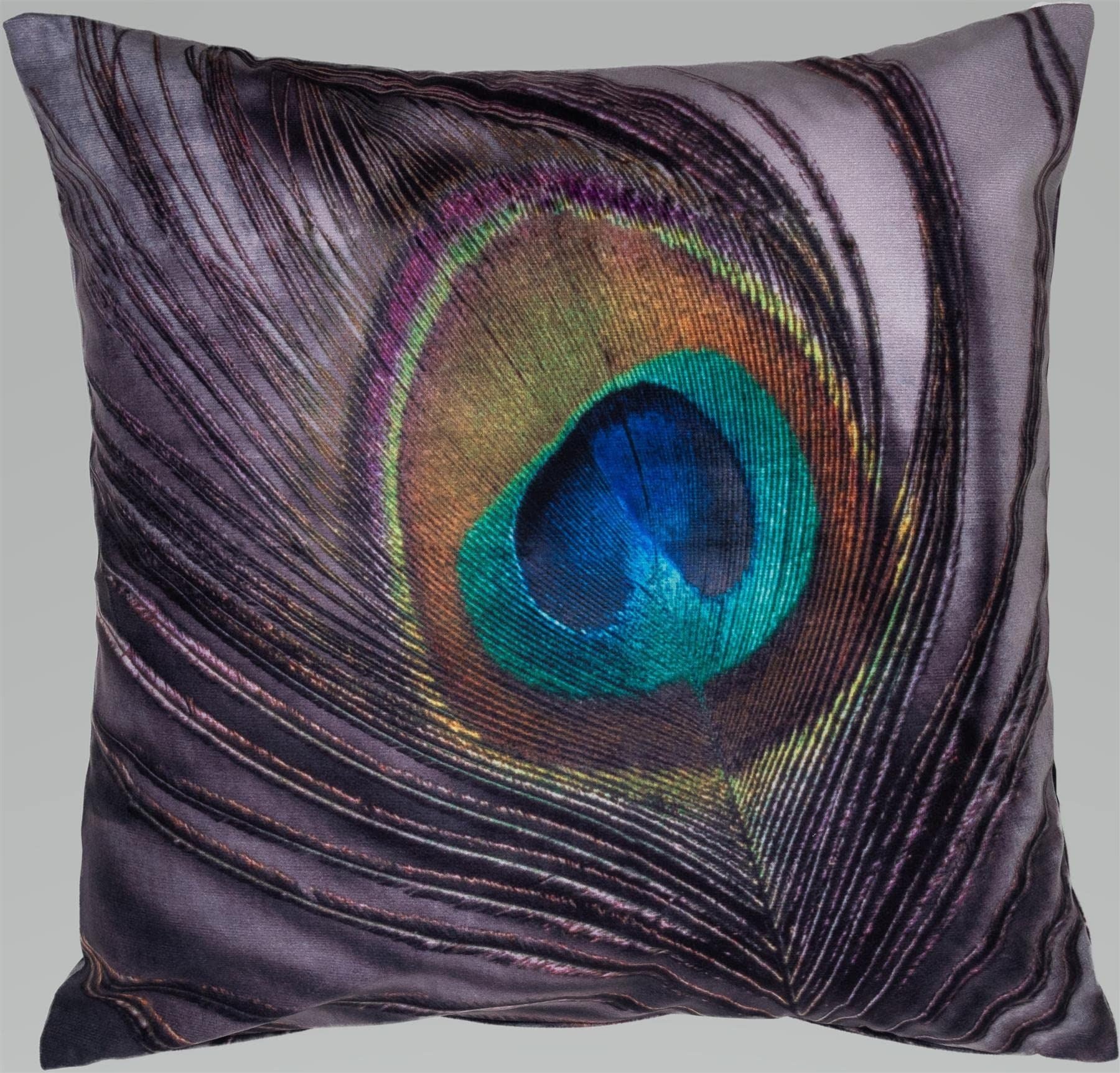 Velvet Printed Feather Cushion Cover