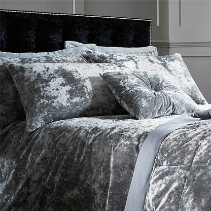 Crushed Silver Duvet Set