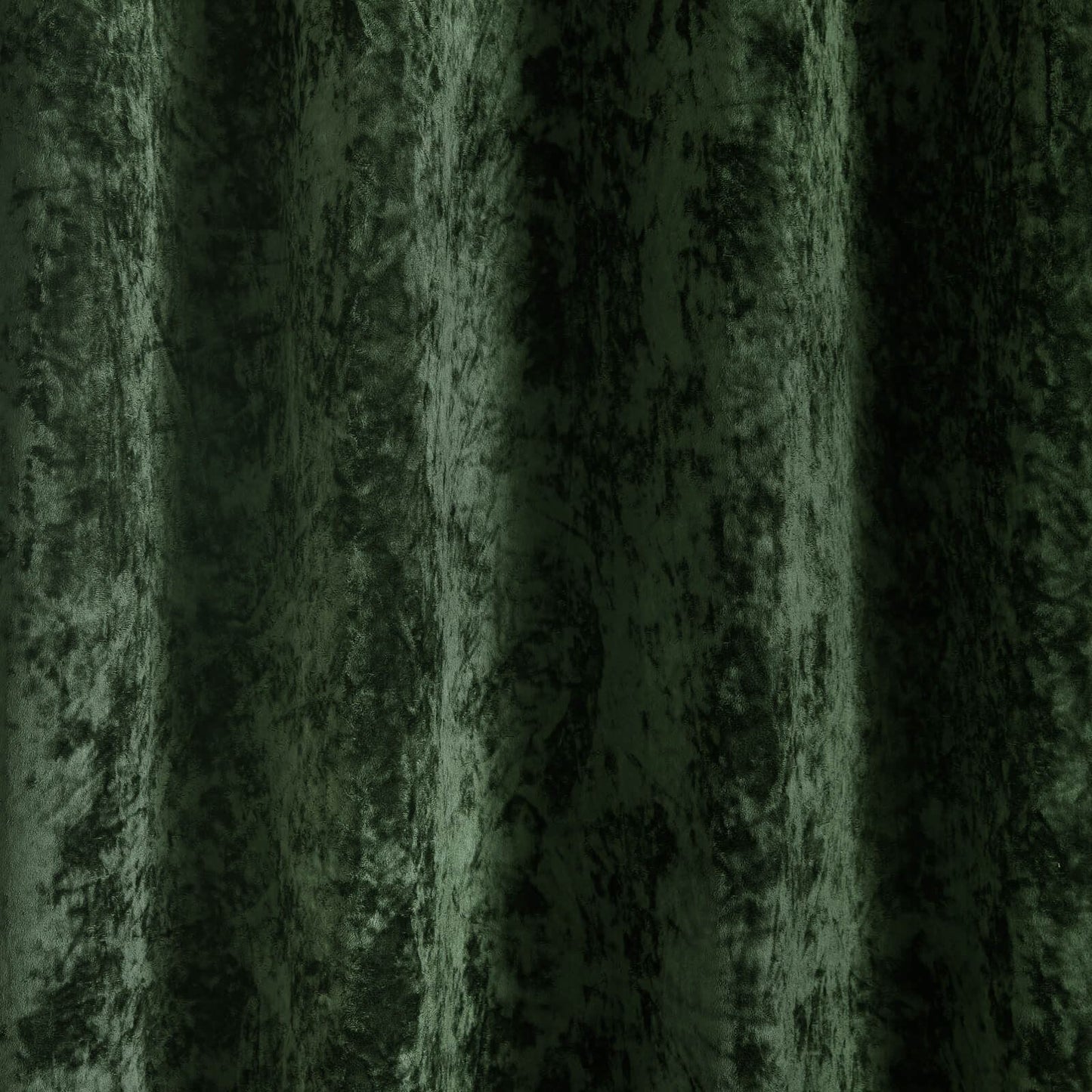 Catherine Lansfield Crushed Velvet Lined Eyelet Curtains Two Panels Olive Green