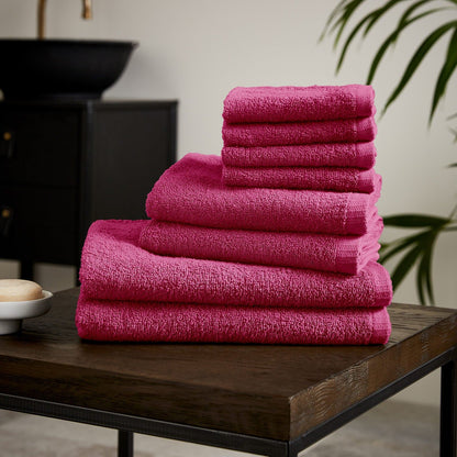 Quick Dry Towel Hot Pink Towel Bale Set - 8 Piece