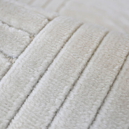 Malmo Knot White Contemporary Rug