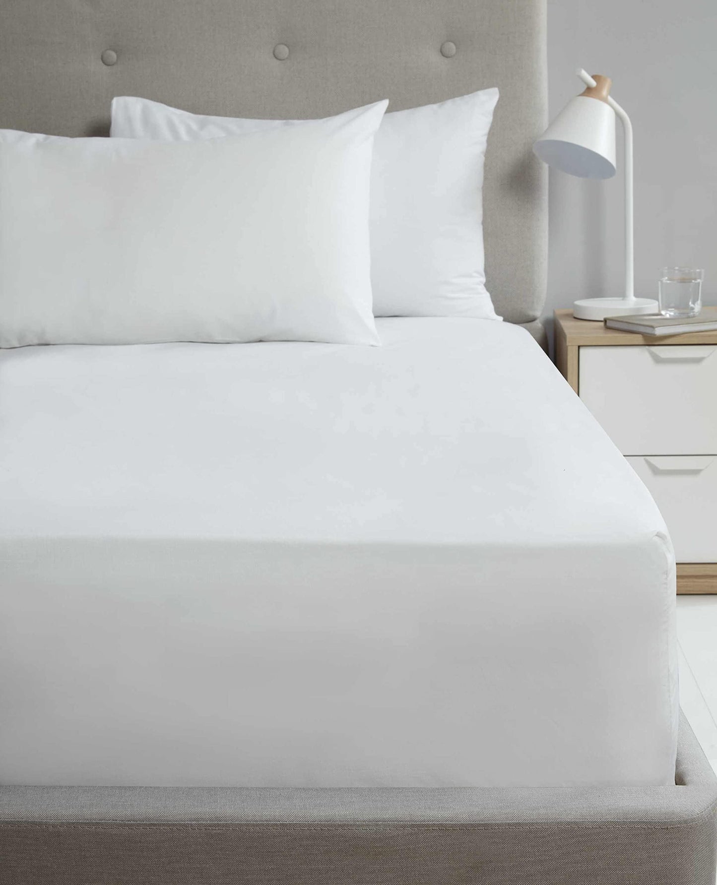 SND Percale White Flat Sheet