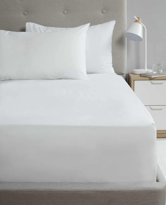 SND Percale White Flat Sheet