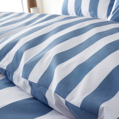 Cove Stripe Blue Duvet Cover Set